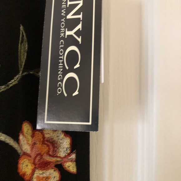 New York Clothing Company Black Embroidered Skirt M - Picture 5 of 8